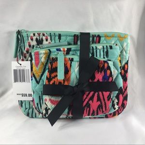 Vera Bradley Trio Cosmetic Bag Purse
